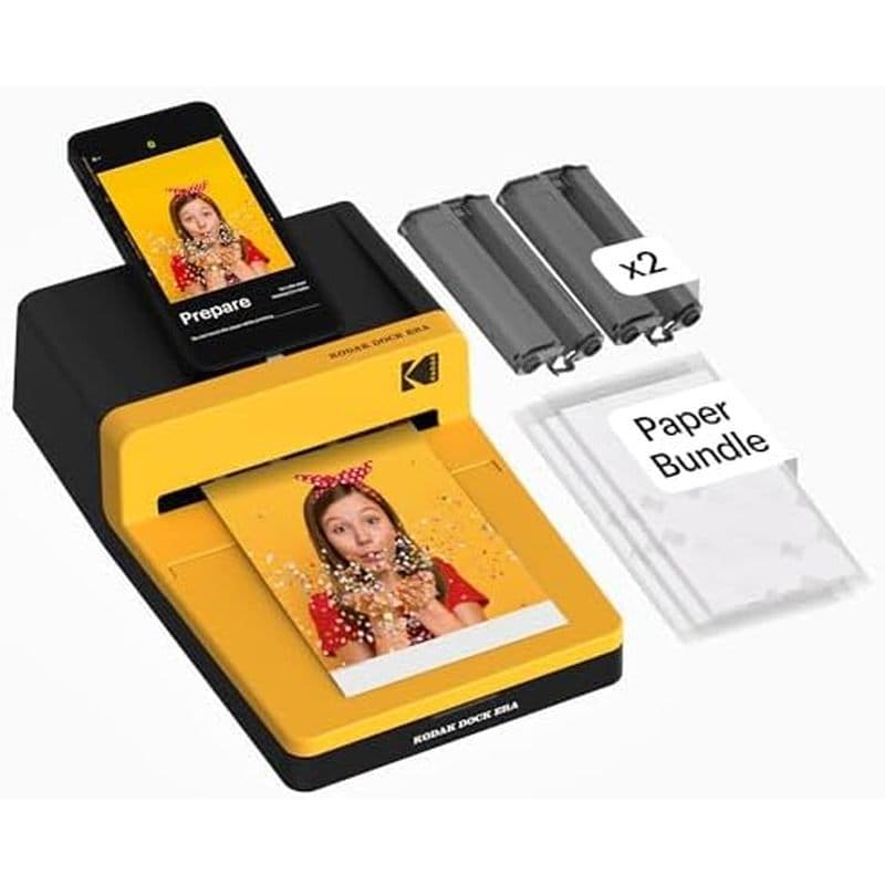 Impressora Fotográfica De Mesa KODAK Dock Era 4x6', 50 Folhas , Encaixe & amp ; De Smartphone Bluetooth Para iPhone Andr