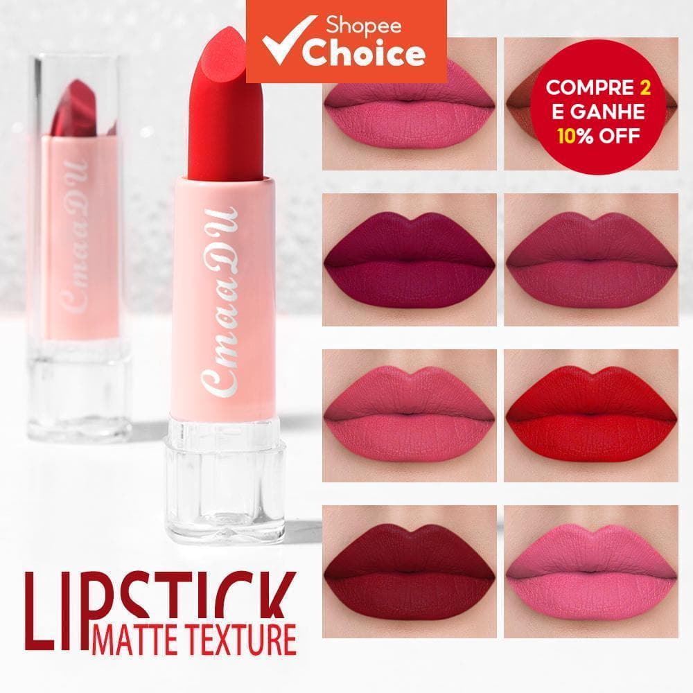 Batom Colorido CmaaDu15-Brilho Labial Hidratante Fosco De Longa Duração Maquiagem Diária A Melhor Escolha