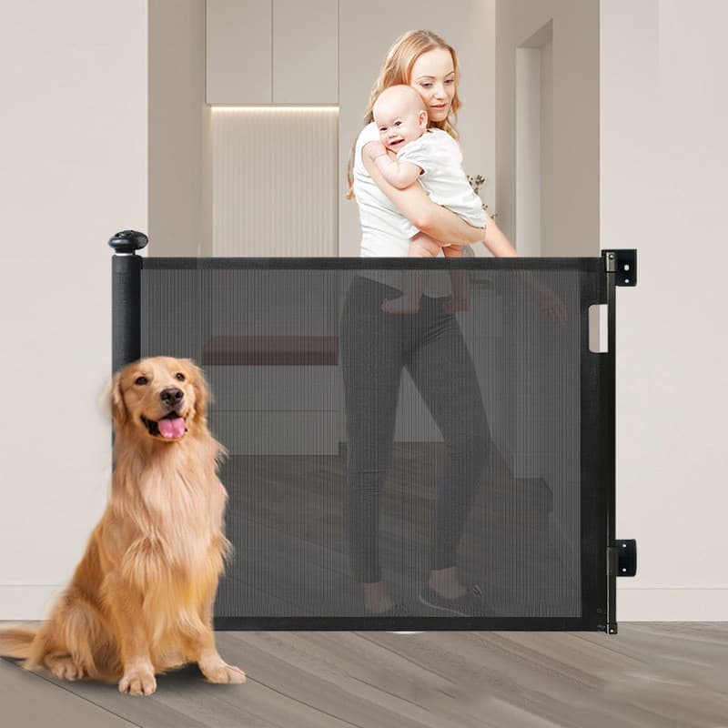 Portão de Segurança Retrátil para Bebês e Pets - Tela Extensível até 3m/1.8m