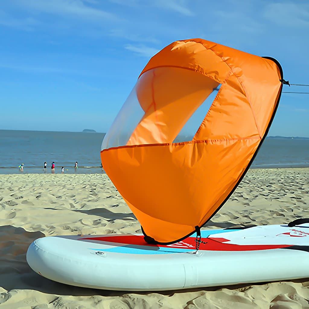 Kit De Vela De Vento Downwind De 42 Polegadas Portátil Upwind Wind Paddle Para Caiaque Barco Veleiro Canoa