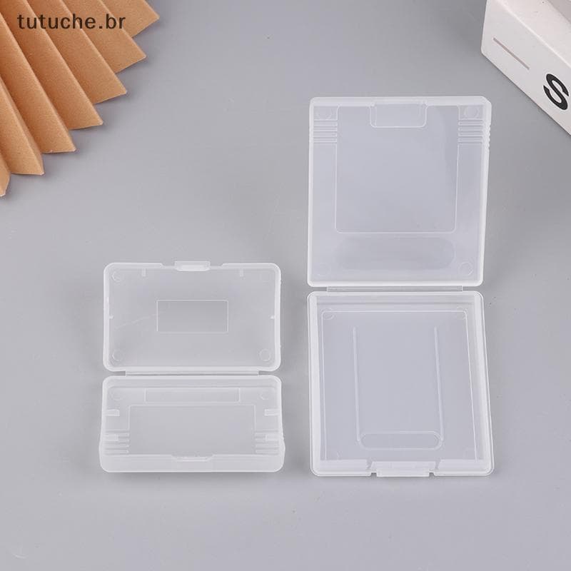 TU 5 Peças Caixa De Cartucho De Jogo Transparente Para Advance GBA GBC Plástico À Prova De Poeira Capa Bolso Colorido BR