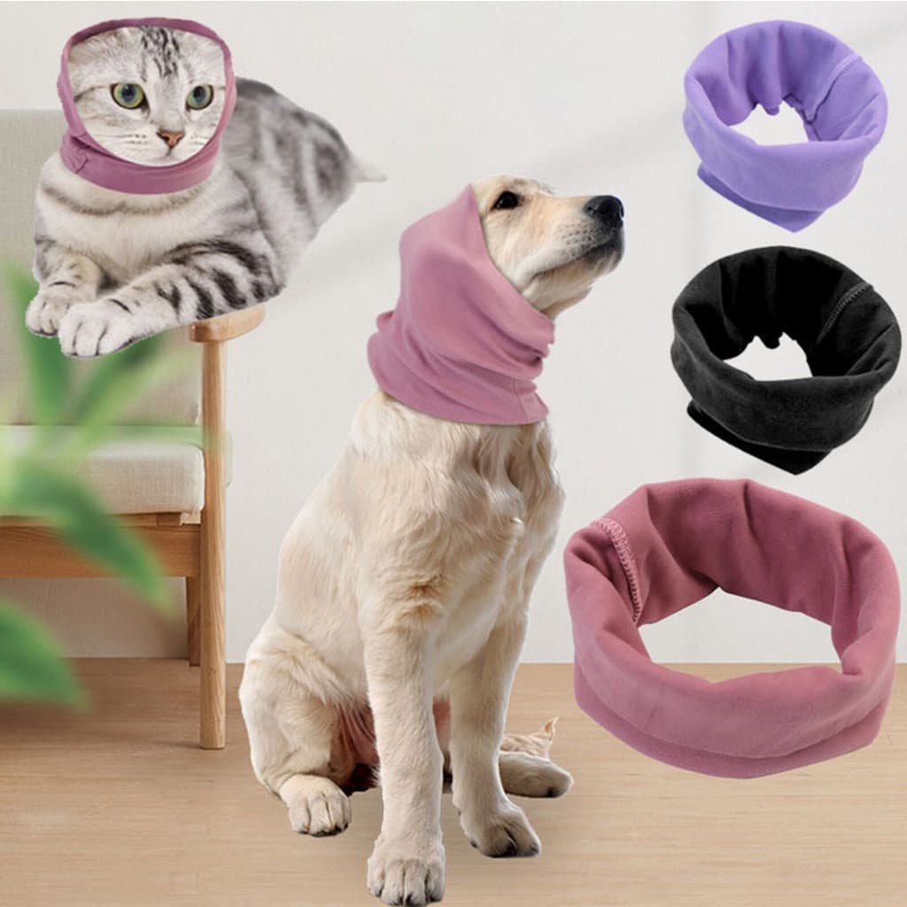 Calm Cat Cat Dog Earmuffs Redução de Ruído Pet Hood Earmuffs Beauty Bath Aquecedor de Orelha de Cachorro de Inverno Seco