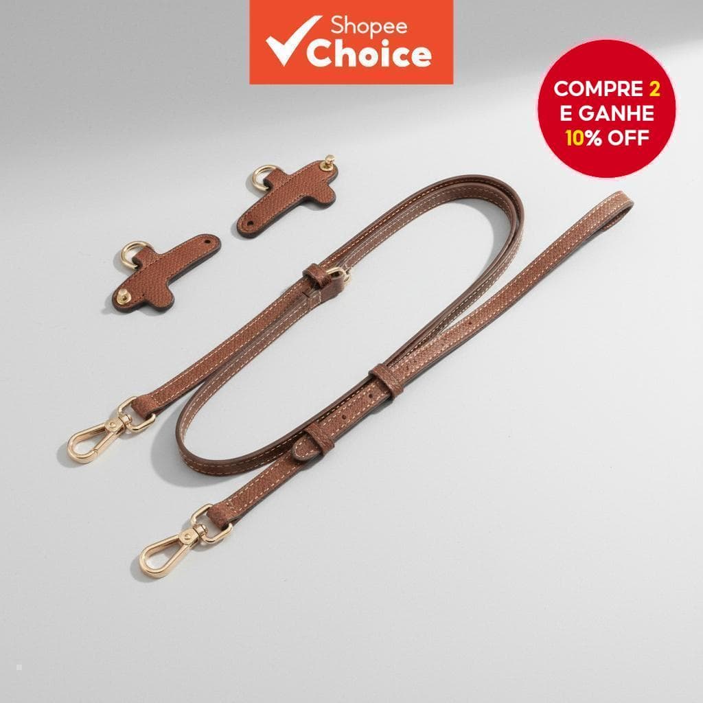  Acessório de conversor de alça transversal de couro para bolsa Mini Longchamp - Alça de ombro sem perfuração