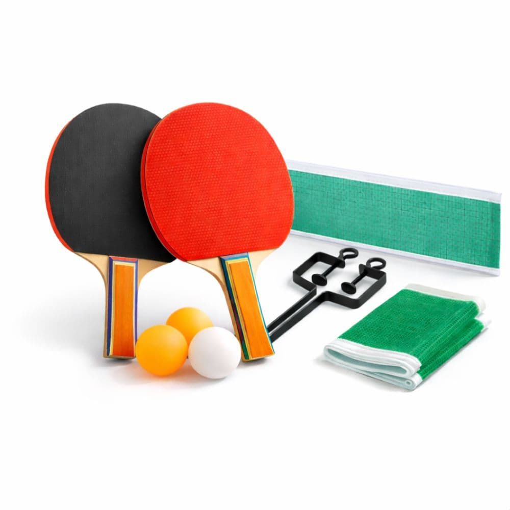 Kit Ping Pong Tenis De Mesa 2 Raquetes 3 Bolas Suporte Rede Profissional