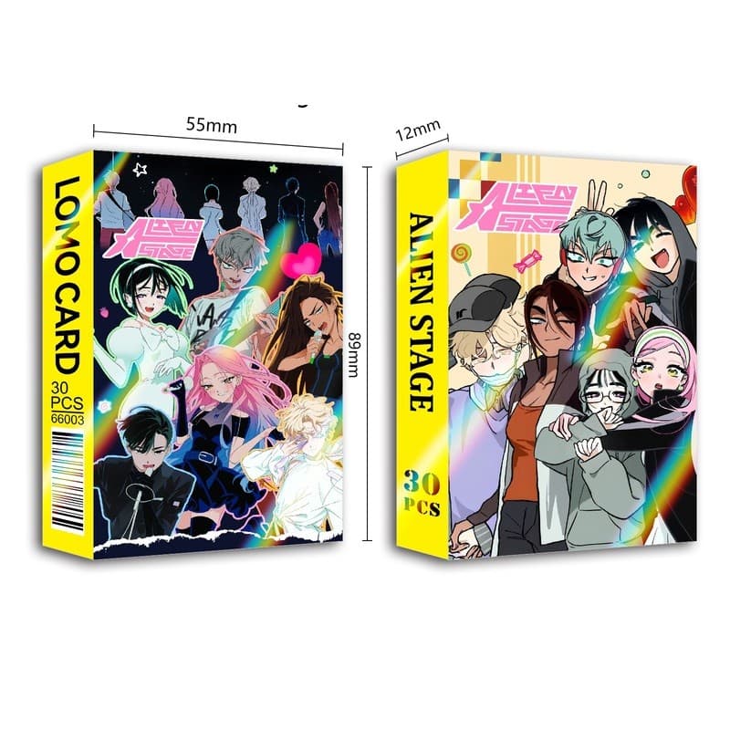 30 Pçs/Set 2026 Anime Coreano Manga Alien Stage Cartão De Impressão Dupla Face Mizi Sua Ivan Até Hyuna Luka Cartões Lase