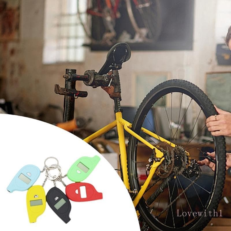 LOVE Chaveiro De Ferramenta De Medição De Medidor De Pressão De Pneu Compactamente Para Proprietários De Carro Diário