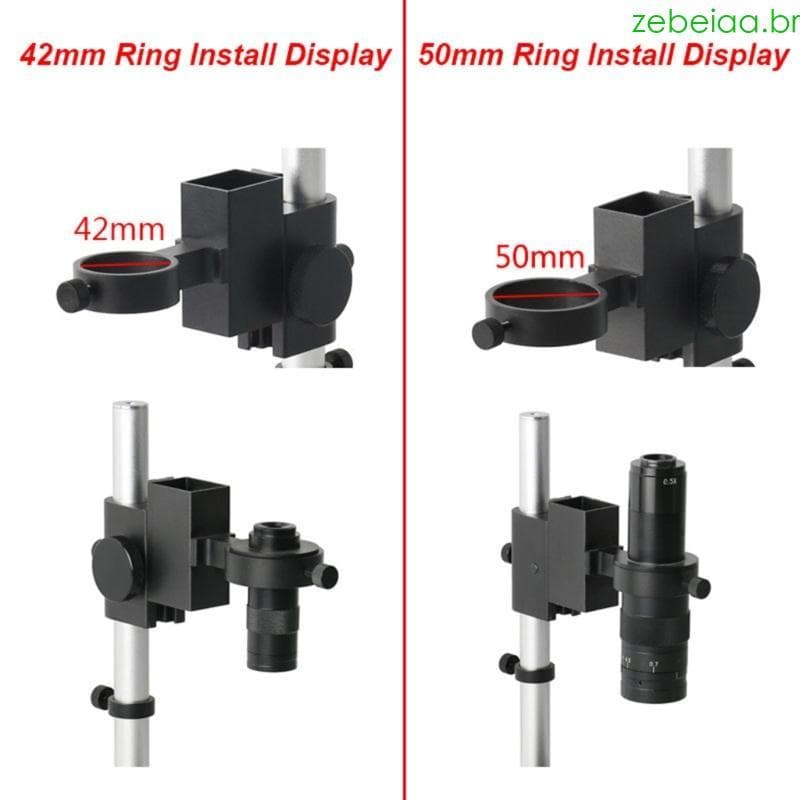 Zebeia Leve Liga De Alumínio Suporte Da Câmera Círculo Anéis Montagem Apto Para Instrumento Óptico E Microfone
