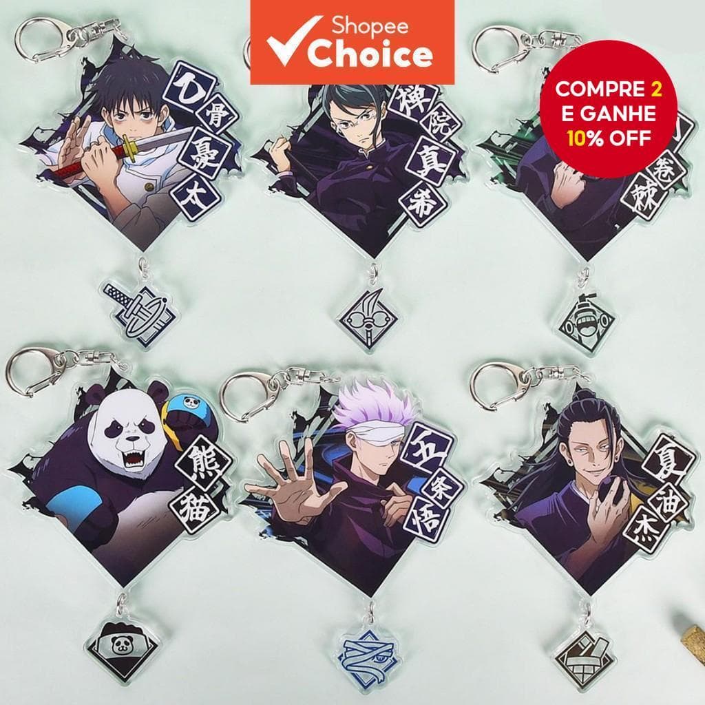 Jujutsu kaisen Gojo SatoruGeto Suguru Inumaki Toge Anime Pendant Acrílico Figura Chaveiro Coleção Modelo Cosplay