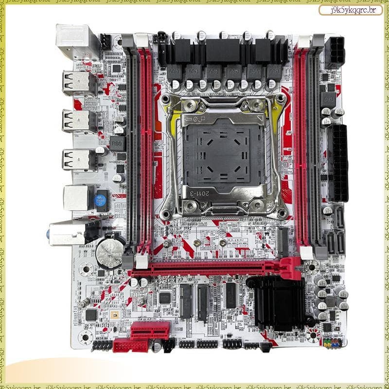 [Leqn] X99 Placa-Mãe LGA 2011-3 DDR3 X99G757 Para Jogos De Mesa HM55 Chip Suporte E5 2666/2673/2676/2678/2696 V3 CPU