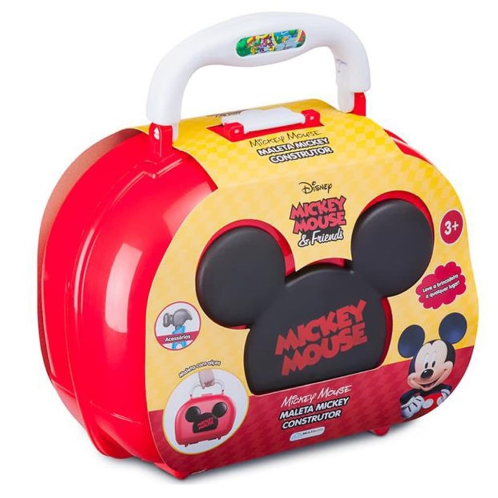 Maleta Mickey Construtor com 8 Acessórios Multikids - BR1564