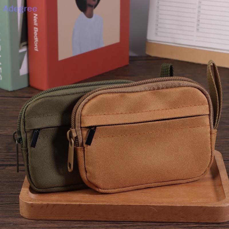 Adegree Oxford Pano Homens Carteira Fones De Ouvido Bolsa De Armazenamento Titular Do Cartão De Crédito Caso Para Menino