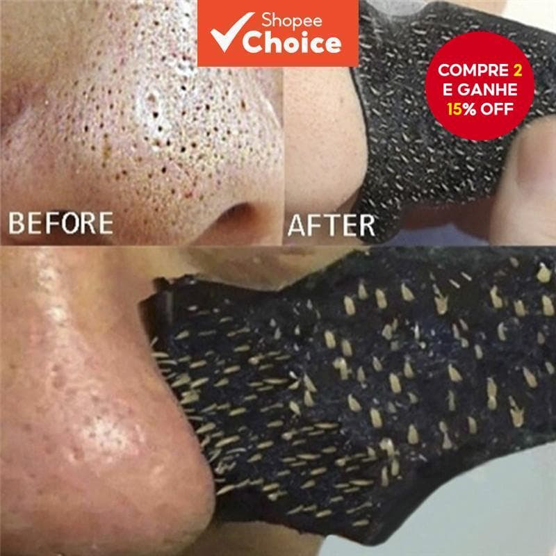 10 Pçs Pasta De Nariz De Limpeza Profunda Carvão De Bambu Cravo Ponto Nasal Tira Ferramentas De Cuidados Com A Pele Cont