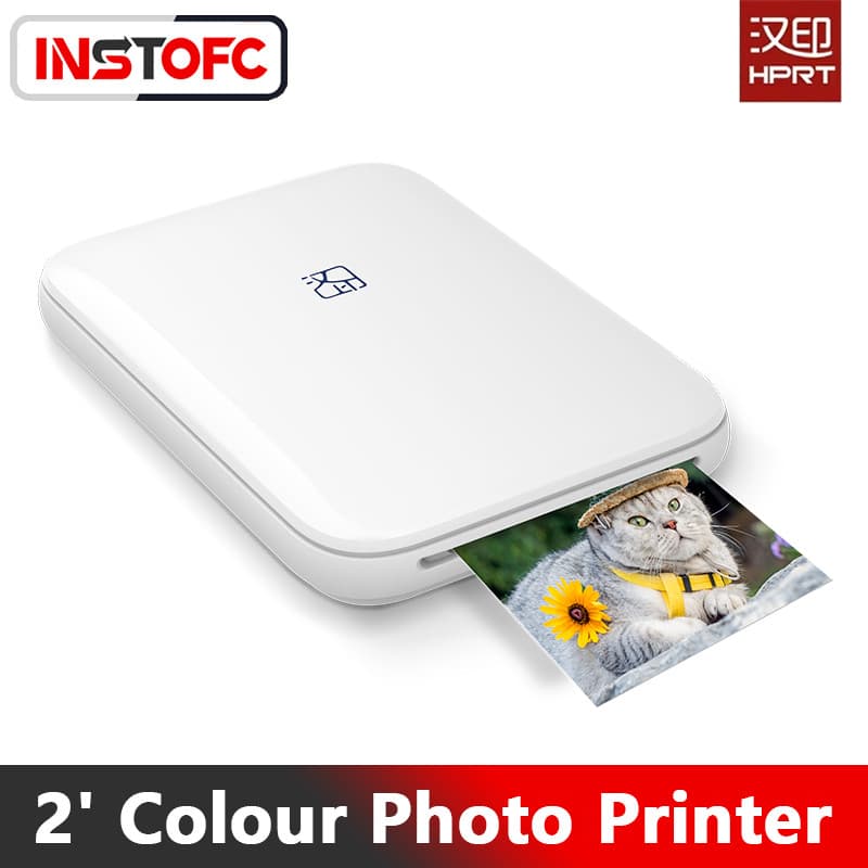 HPRT MT53 Mini Impressora Fotográfica Modo ZINK 313dpi Conexão Bluetooth Sem Fio De Alta Definição