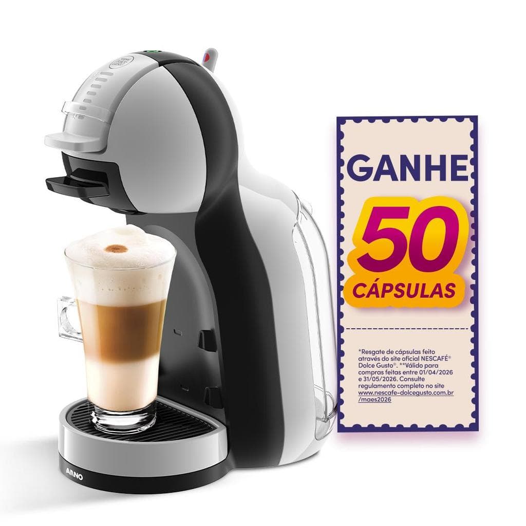 Cafeteira Nescafe Dolce Gusto Mini Me Cinza e Preta Automatica (110v)