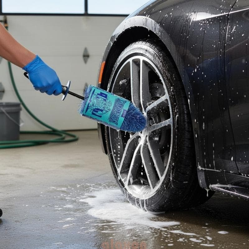 All Face Wheel Detalhando Escova Forte Segura Pesquisa Motor Franjas Ferramenta Lavagem V