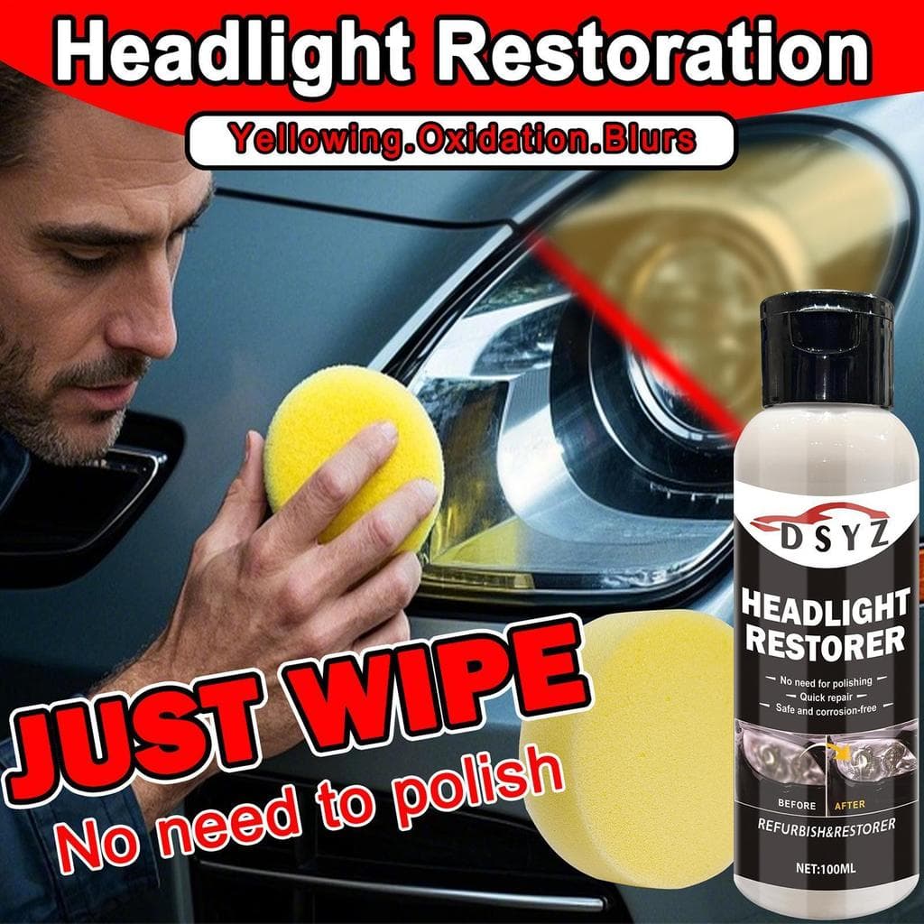 Kit De Limpeza De Farol , Restaurador De Reparo De Revestimento , 100ml , Limpador De Amarelecimento Para Caminhão , Cap