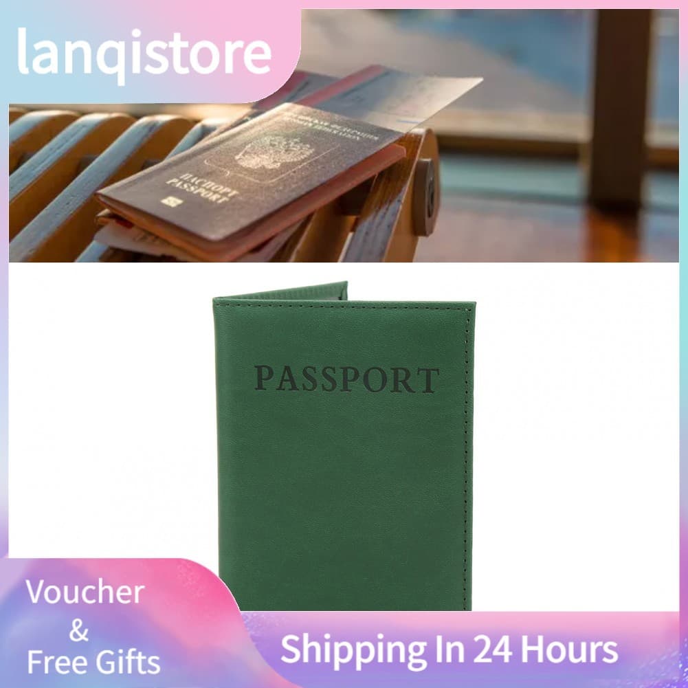 Lanqistore Lanqistore Proteção para passaporte à prova d\'água, suporte macio para organização de armazenamento para