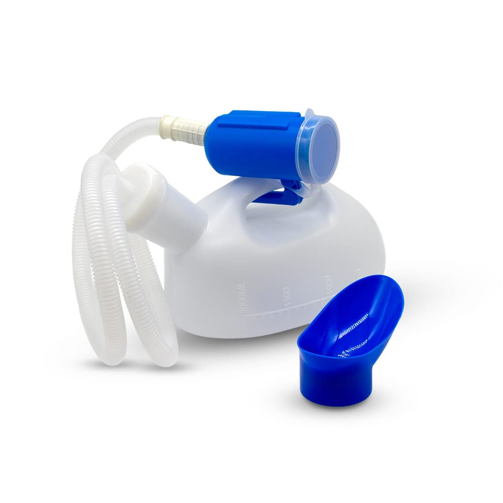 Coletor de Urina Papagaio com Mangueira Sensii® – 2 em 1 - Masculino e Feminino