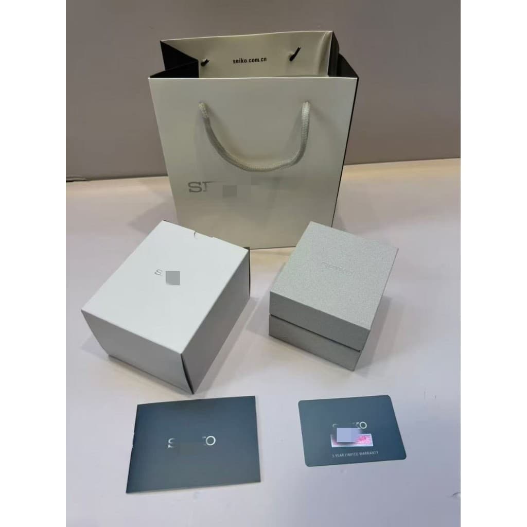 Sko caixa de armazenamento de relógio, caixa de embalagem de relógio, bolsa, cartão de garantia Manual, conjunto complet