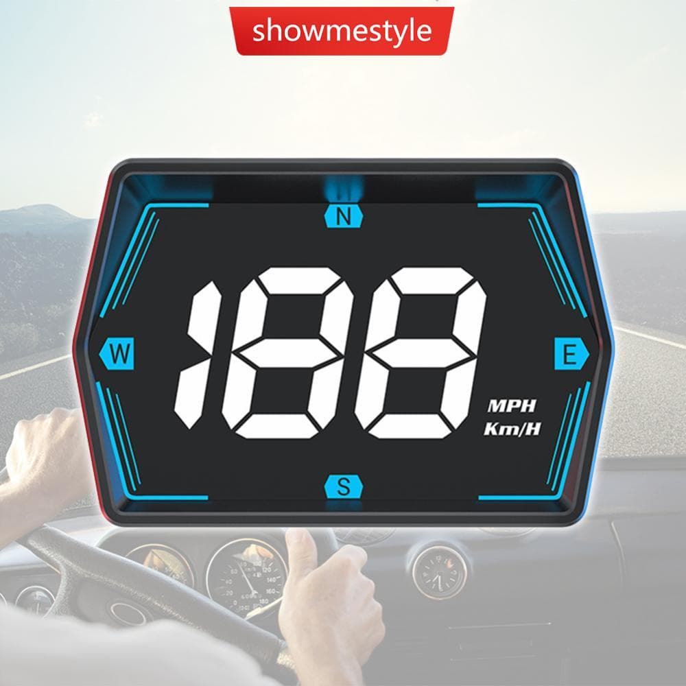 SMS Carro HUD Cabeça Display Velocímetro Digital GPS Medidor De Velocidade KMH MPH Dispaly USB Para Caminhão Motocicleta