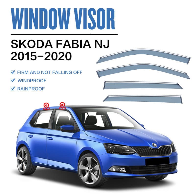 Adequado para viseira de janela Skoda Fabia 5J NJ