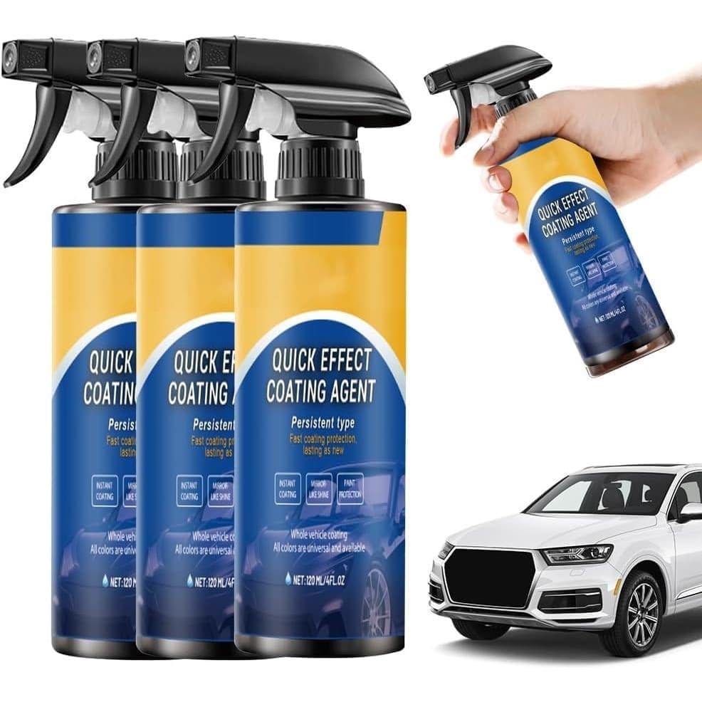 Spray de Revestimento Automotivo, Agente de Revestimento de Efeito Rápido, Cera para Revestimento Rápido de Carros, Spra