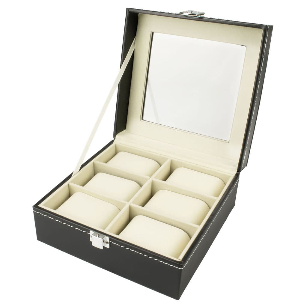 Estojo para 6 Relógios Quadrado