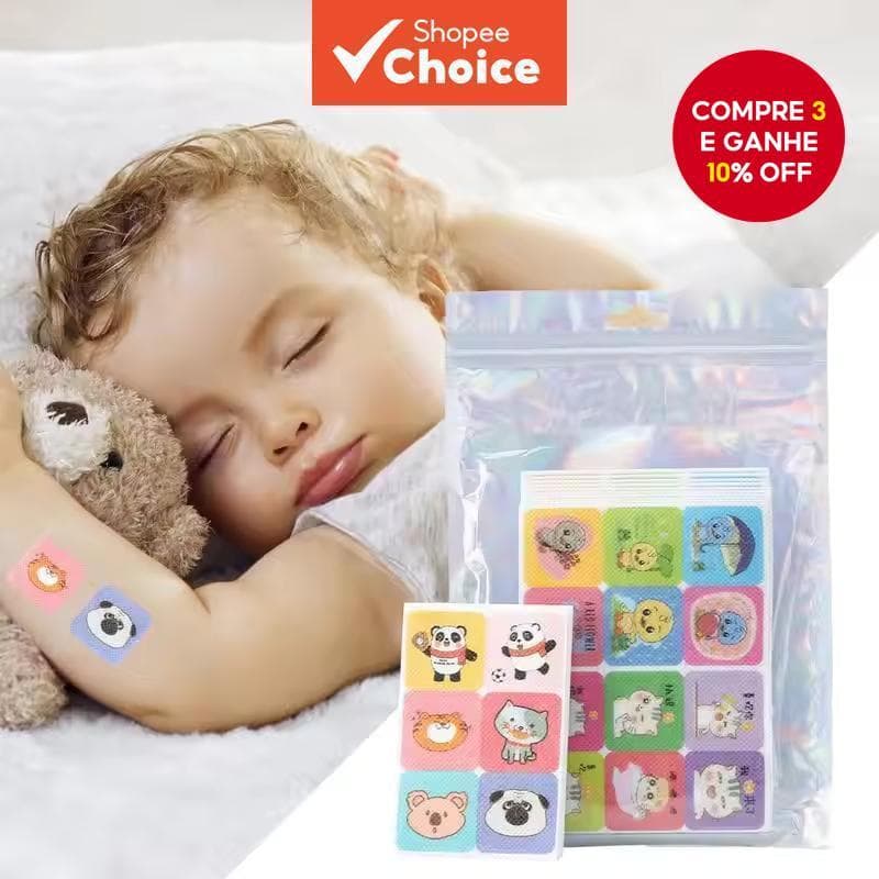 240/120 Adesivos Repelentes De Insetos Dos Pces , Remendos De Mosquito Não Tóxicos Com Desenhos Bonitos Animados , Essen