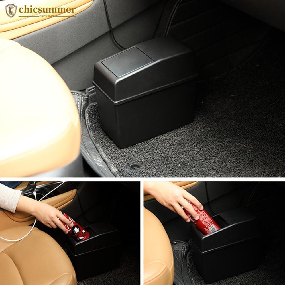 CHICSUMMER Caixa De Armazenamento De Fenda De Assento De Carro Lata De Lixo Interior Automático Para Escritório Casa Coz