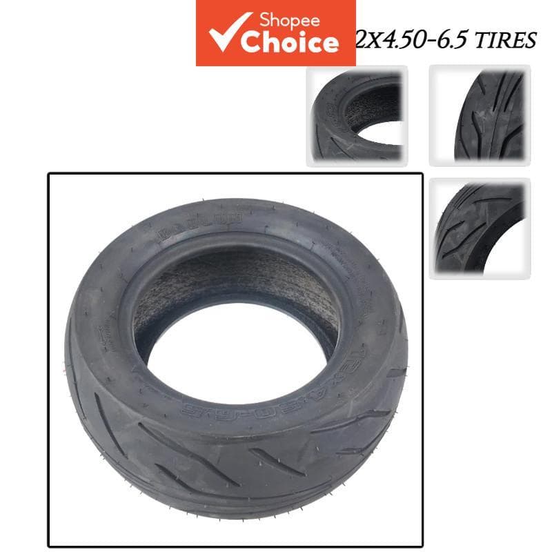  Pneu aro 12 12x4.50-6.5 sem câmara, adequado para acessórios de pneus dianteiros e traseiros de scooters elétricas