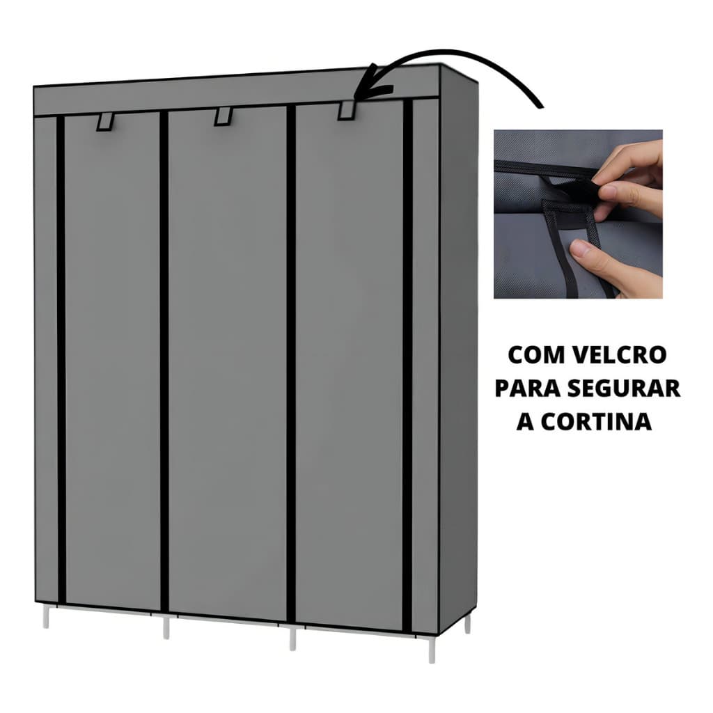 Guarda Roupa Dobrável Organizador De Roupas Portátil Multiuso Armário Organizador de Roupas Sapatos