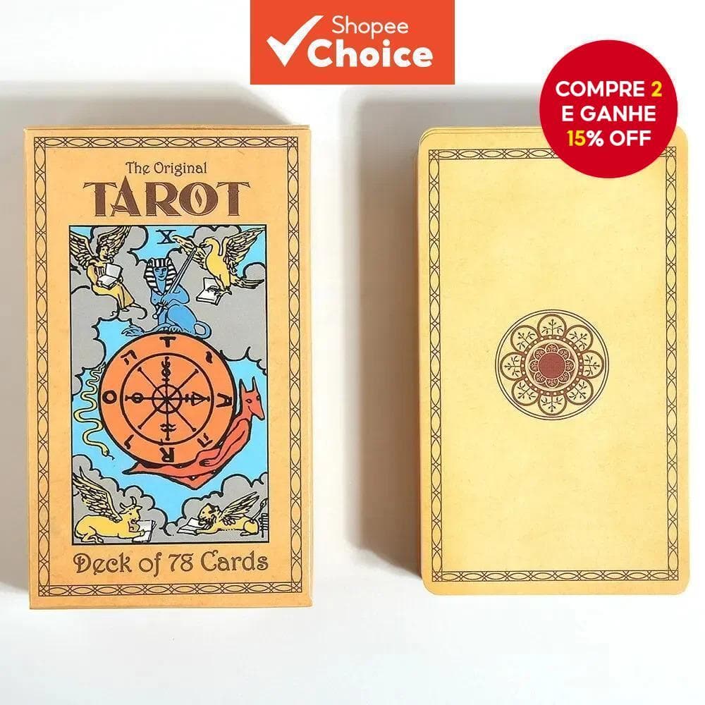 Baralho De Tarô Rider Waite Original , 78 Cartas Tradicionais Para Iniciantes , Presente Místico Entusiastas-Conjunto De