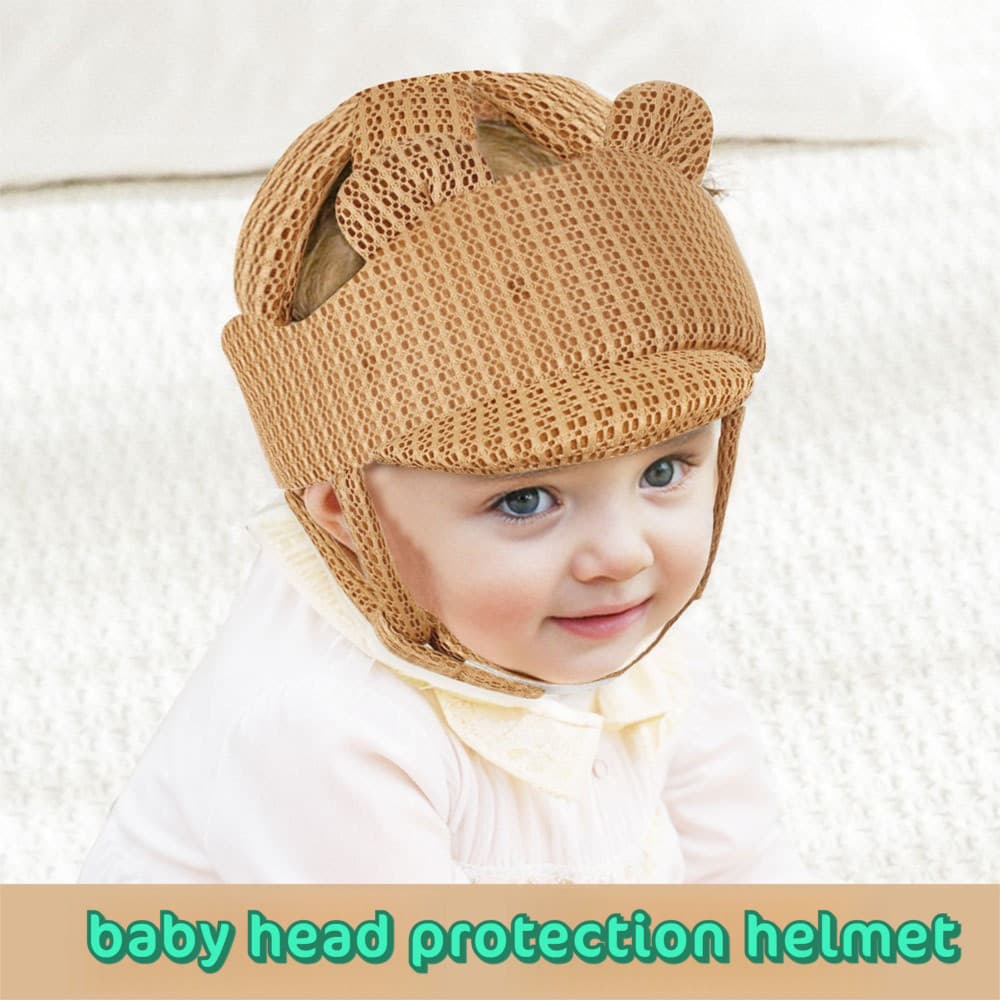 Chapéu de proteção para cabeça de bebê aprendendo a andar, capacete protetor para crianças aprendendo a andar, malha res