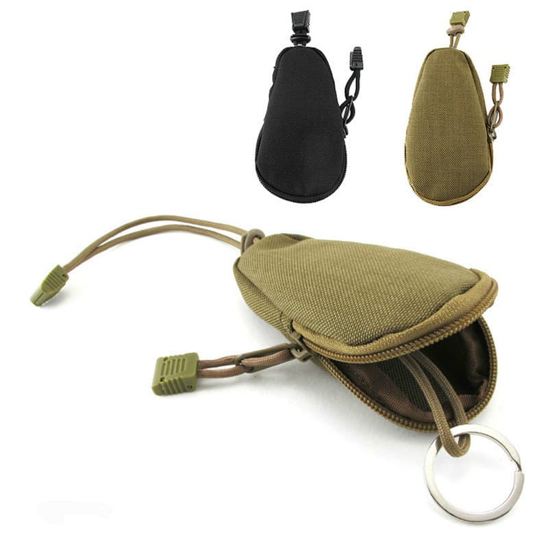 Caso chave ao ar livre EDC Gadget Commuter equipamento saco camuflagem tático mudança mão carteira