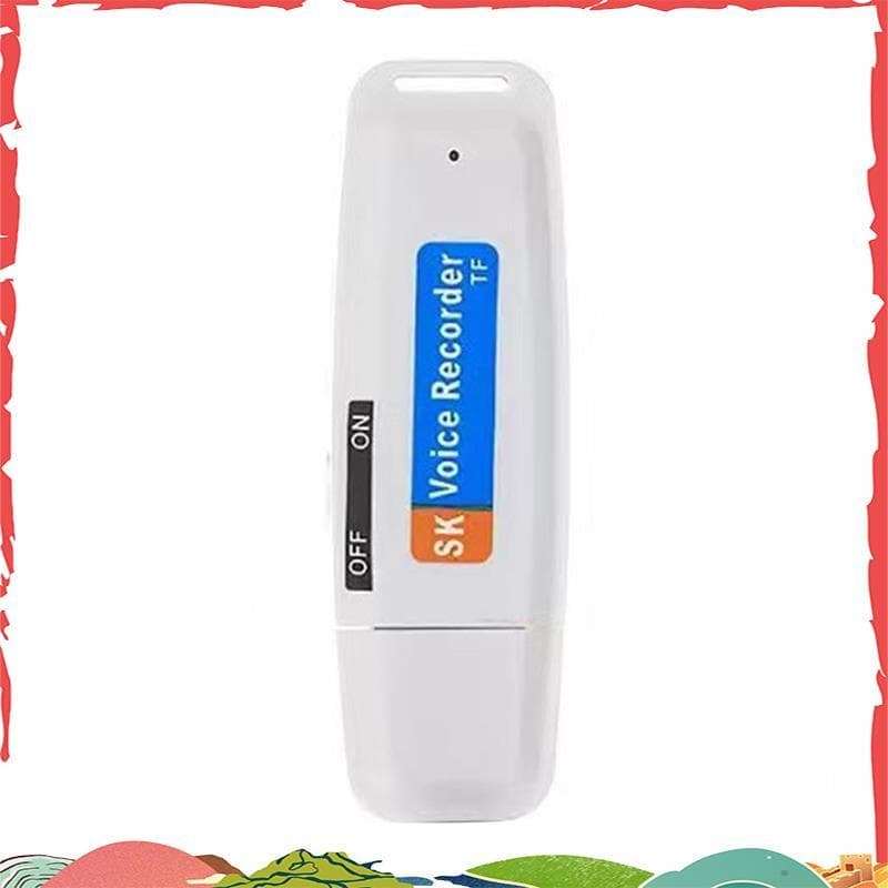 Portátil Recarregável U-Disco USB Gravador De Voz De Áudio Digital Mini Ativado Por Ditafone