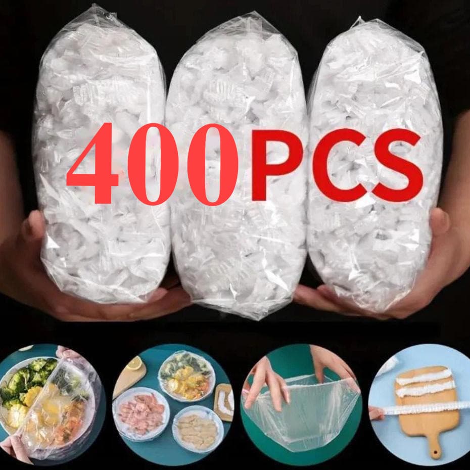 Novo Kit Com 100 até 400 Tampas De Plástico descartável para alimentos