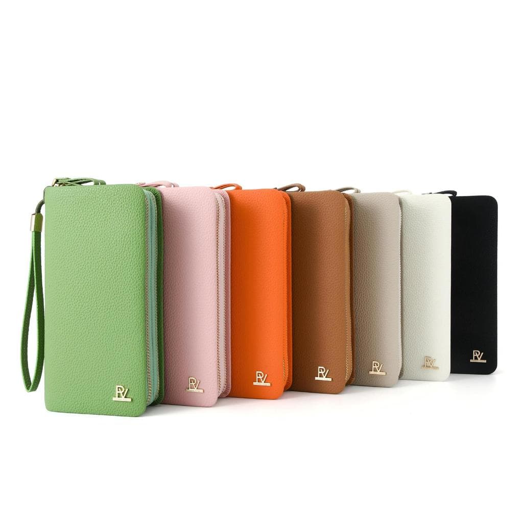 Carteira Longa Com Zíper Duplo | Carteiras De Armazenamento Slot Para Vários Cartões De Grande Capacidade Alça De Pulso 