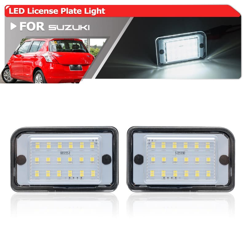 Para Suzuki Swift Sport 2010-2017 Ciaz Alivio Keietsu 2014-2016 Livre De Erros Branco Led Luzes Da Placa De Licença Lâmp