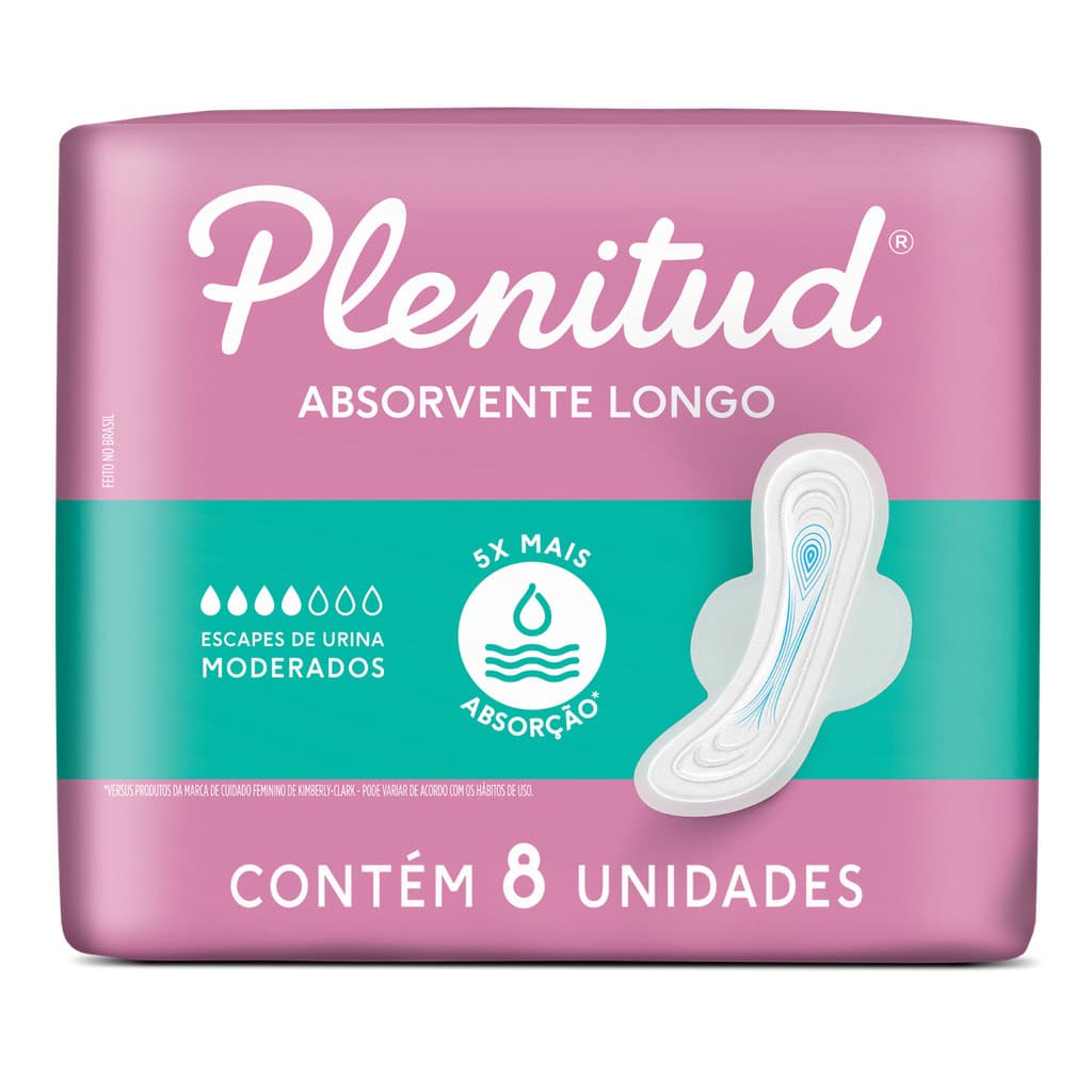 Absorvente Longo Plenitud Femme para Escapes de Urina