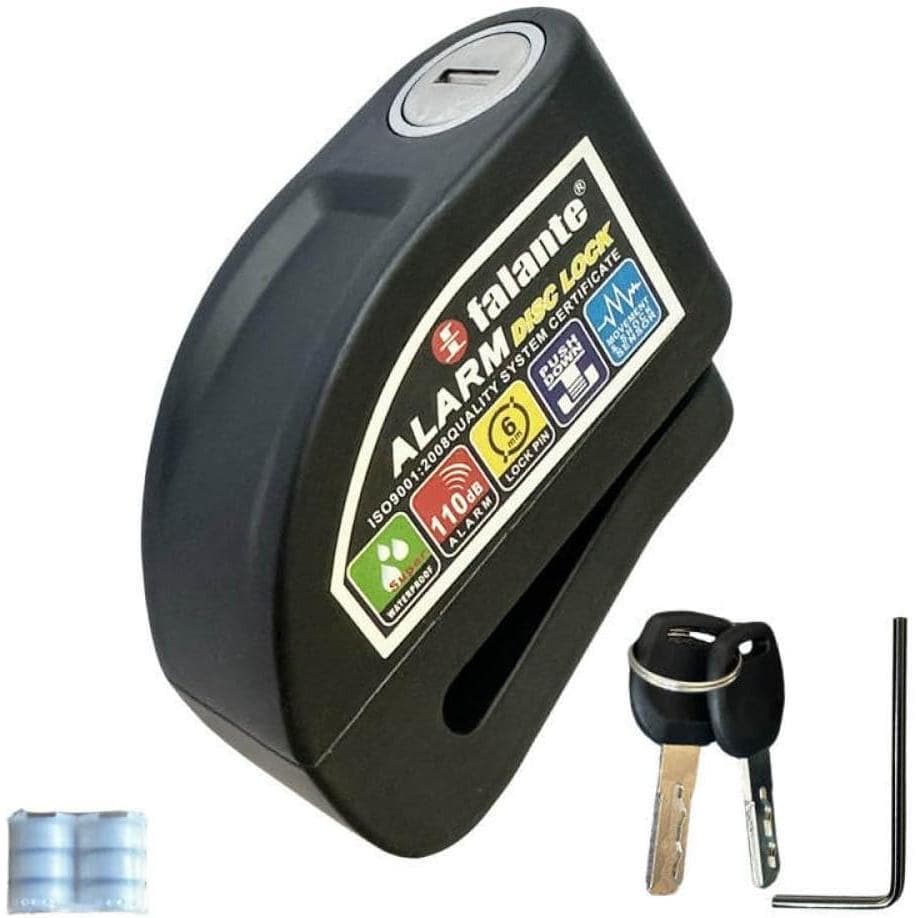 Trava De Freio A Disco Para Motocicleta Com Roda De Segurança Antirroubo De 110dB Cadeado À Prova D'água Compatível Maio