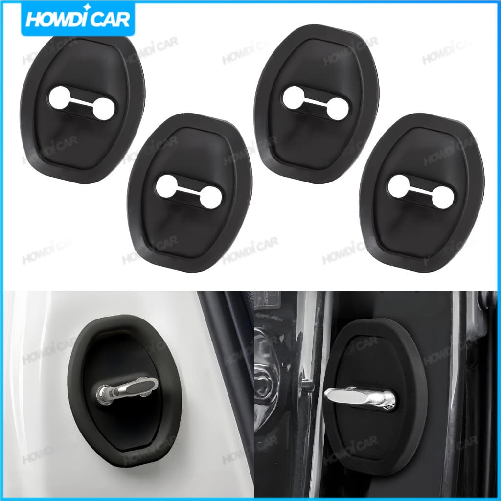 4pcs Capa Protetora de Bloqueio de Amortecedor Anticolisão para Porta de Carro BR9L