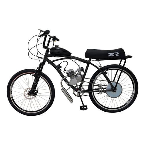 Bicicleta Motorizada 80cc Freio Disco, Suspensão E Banco Xr