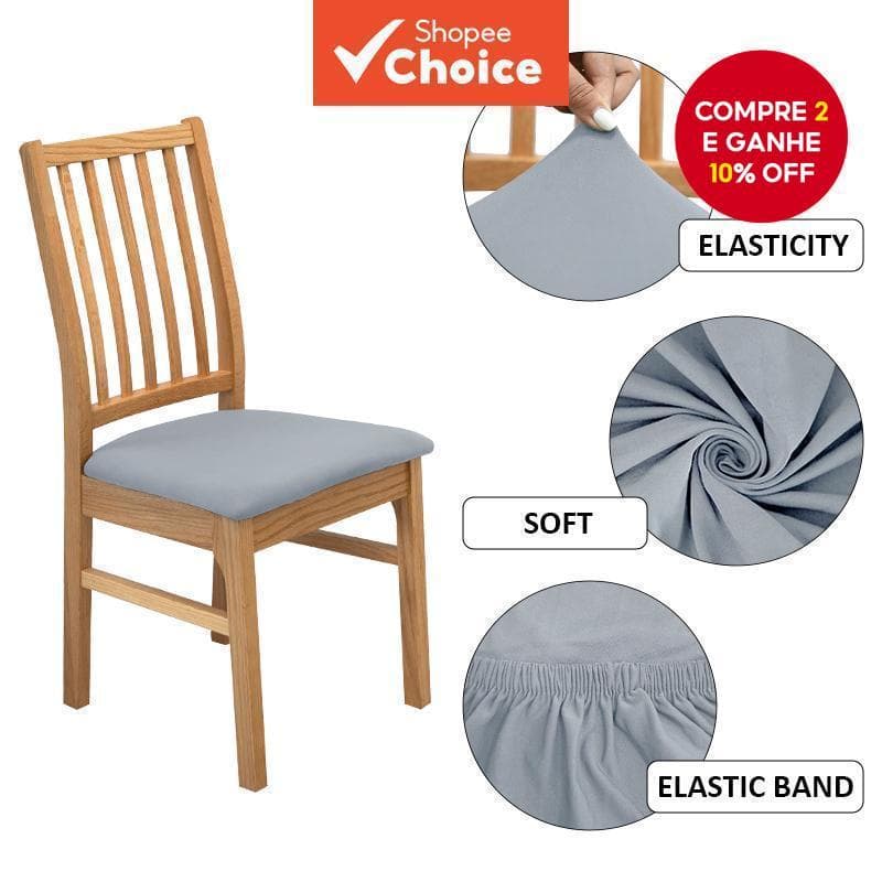 Capa Para Cadeira De Jantar 1 Unidade – Extensível Assento Uso Em Escritório , Cabe Necessidades À Prova De Poeira E Dec