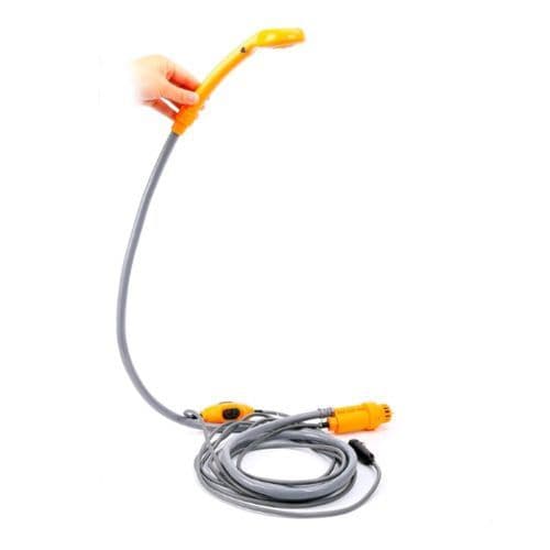 Chuveiro Portatil Camping Automotivo 12v Aquecedor Agua Veicular Laranja