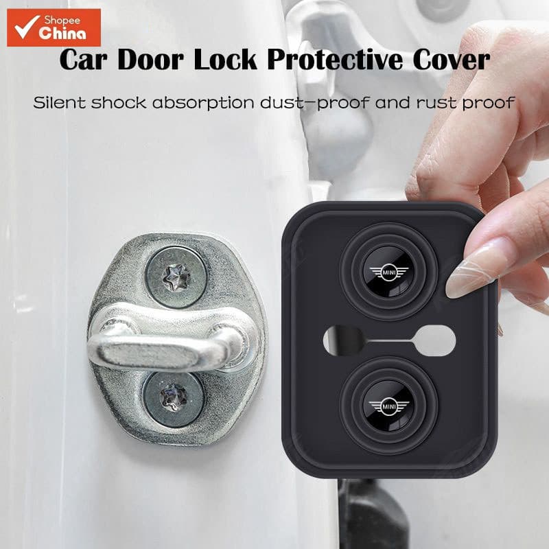 Capa de Silicone Mini para Fechadura de Porta de Carro, Proteção Macia e Absorvente de Impactos para Cooper Countryman C