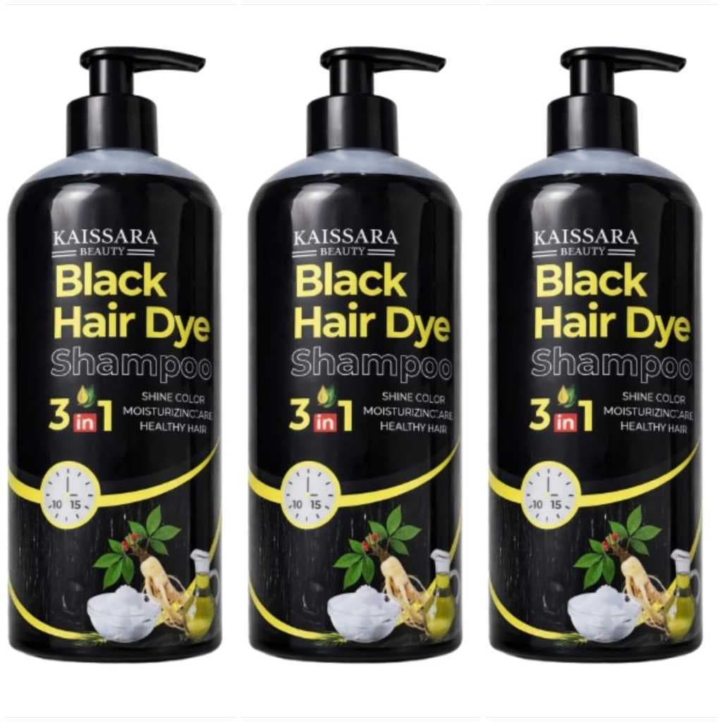 KIT 3 SHAMPOO ESCURECEDOR 500ML ESCURECIMENTO CAPILAR COM EXTRATO HIDRATANTE PROFUNDO E REPARADOR