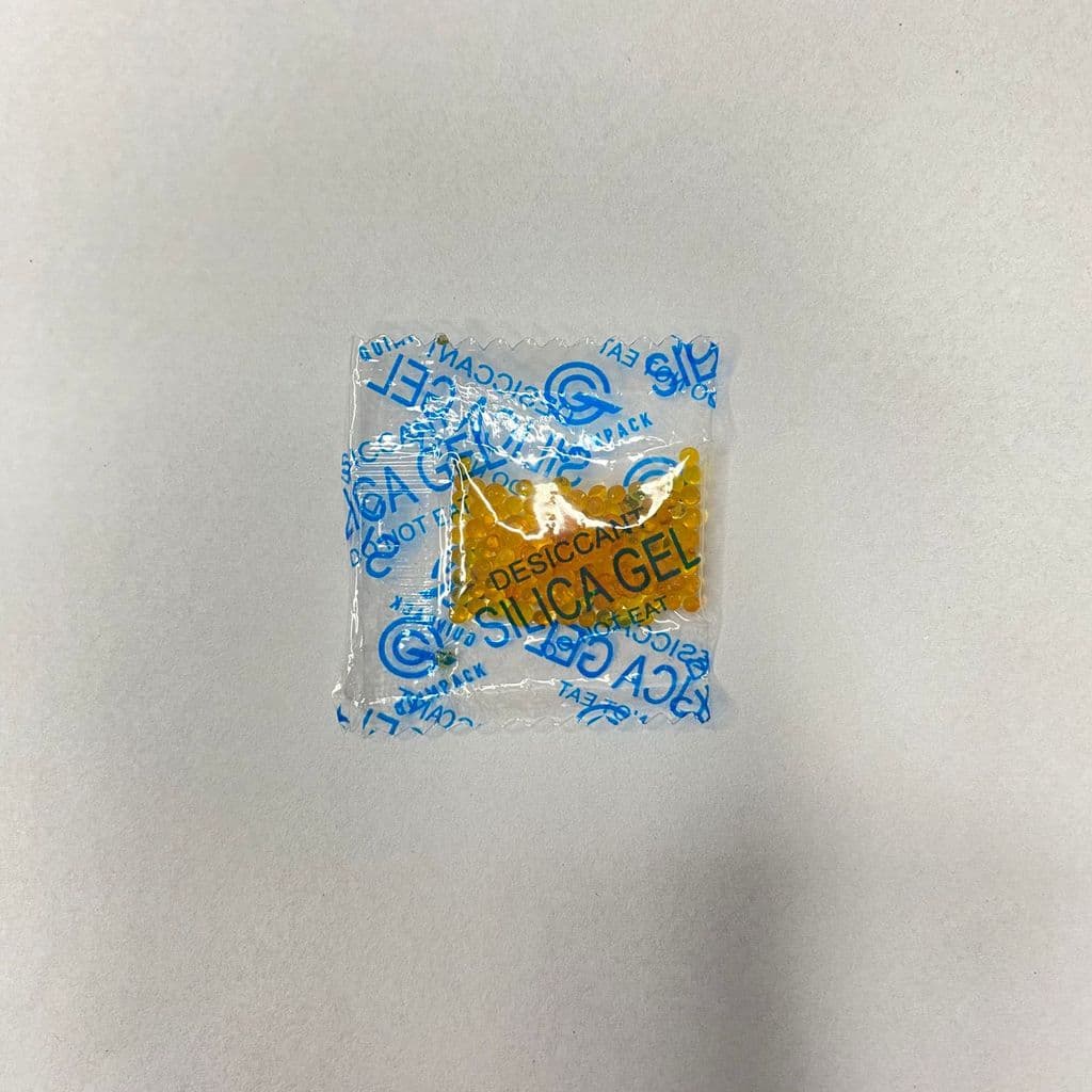 Sílica Gel laranja 1 a 3mm sachê em Filme BOPP 1g QUIMPACK - c/1000