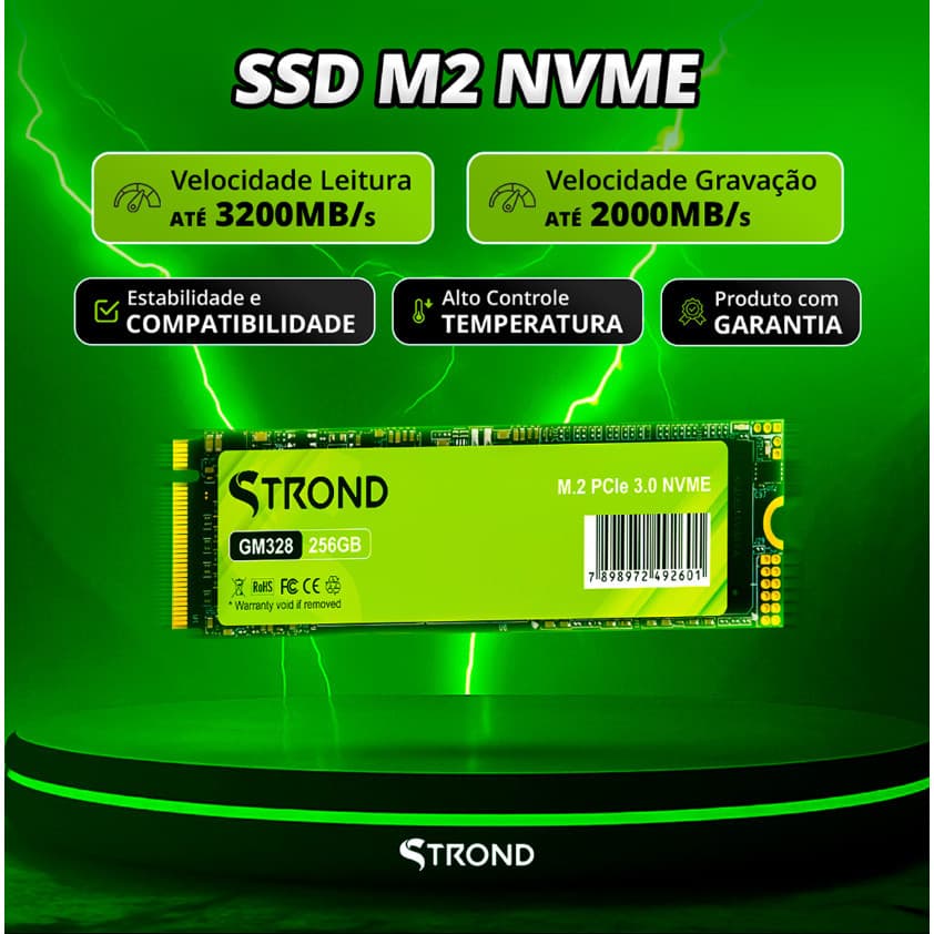 SSD STROND 256GB NVME M.2 2280 PCI-E GM328