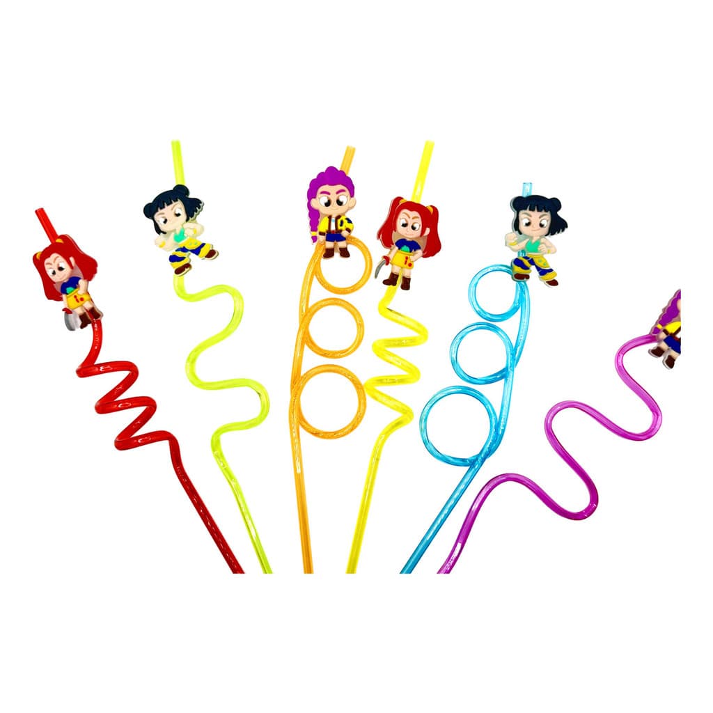 Canudo Acrilico Guerreiras Do K Pop 6un Lembrancinha Huntrix