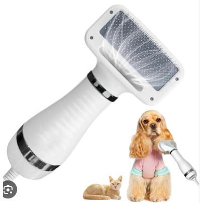 Escova Secadora para Pets – Seca Rápido e Remove Pelos de Cães e Gatos